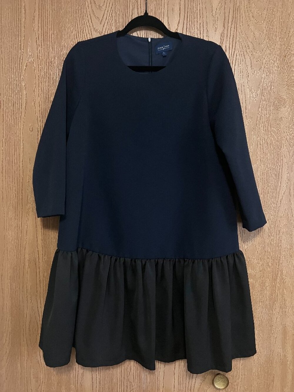 Avon Lane by Tuckernuck Navy Drop Waist Dress Size S
